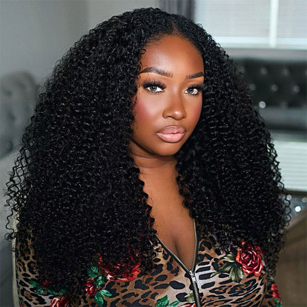 kinky curly half wig
