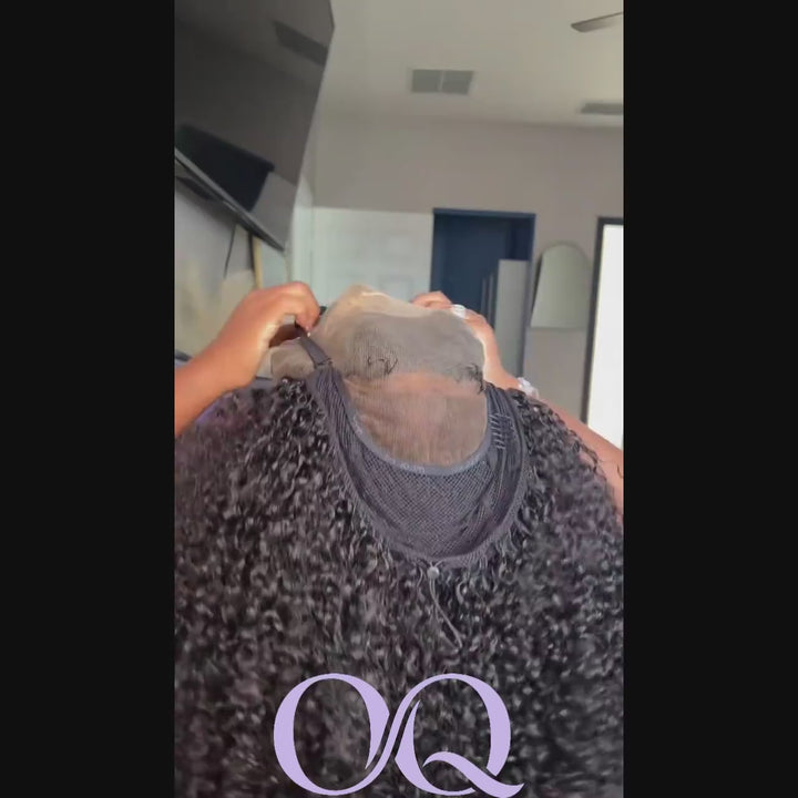 @Kie RaShon Pick | [New In] OQ HAIR Pixie Curly 7x5 Lace Closure Airvolume Crochet Wig Bleached Knots Pre Plucked Hairline Everyday Wear