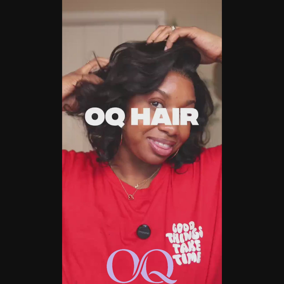 Thick Body Wave Bob Wigs Glueless Human Hair 13x6 HD Lace Frontal Wear Go Wig Natural Look