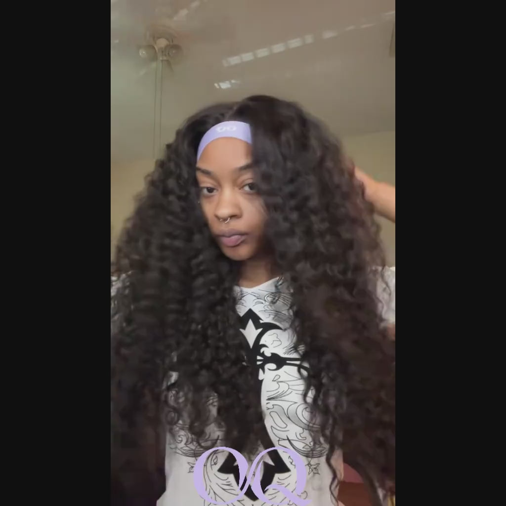 Deep Wave Natural-Looking 13x6 Lace Frontal Human Hair Wig With Natural Melt Hairline