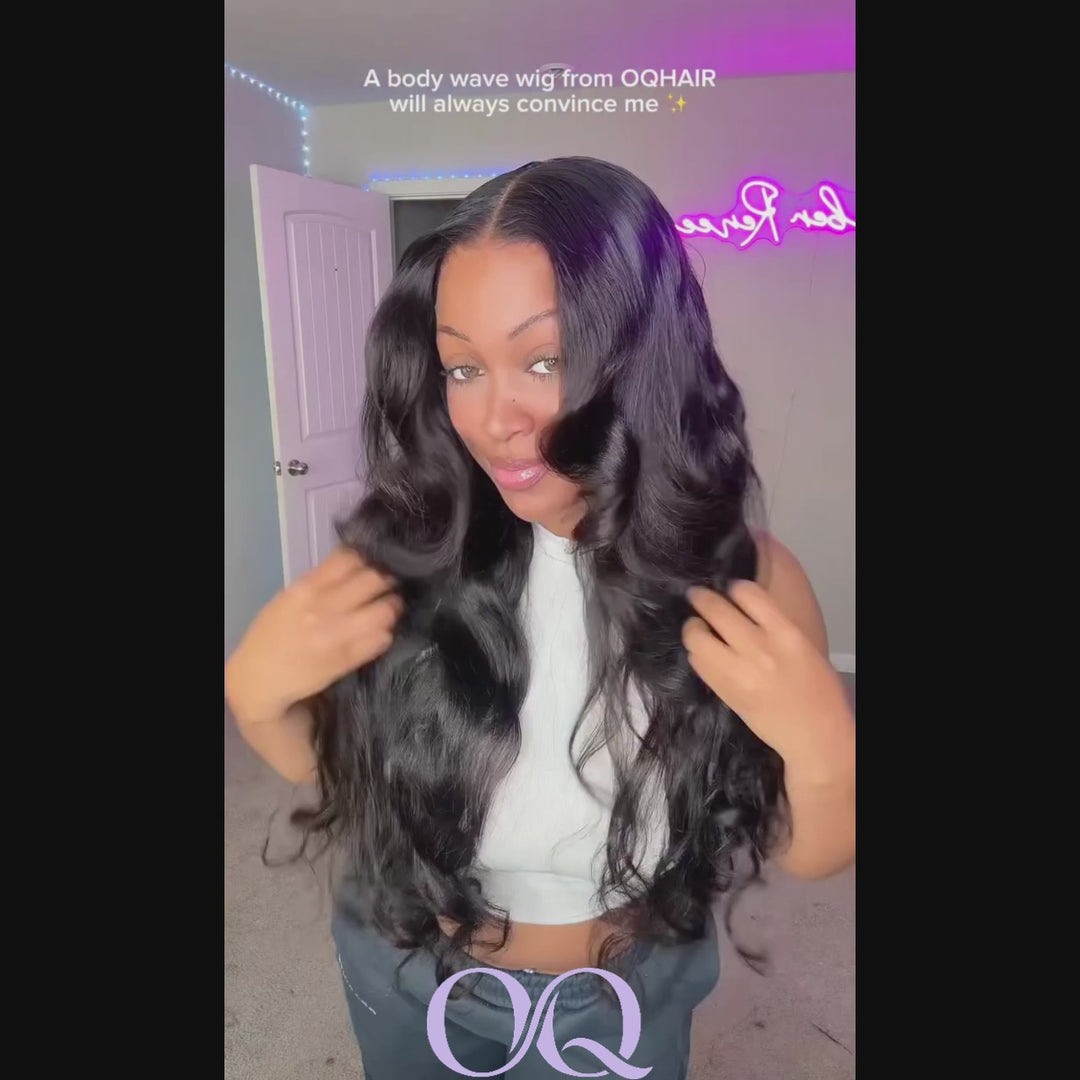 Body Wave Pre Bleached Knots Snug Fit Drawstring 13x4 13x6 HD Lace Front Wear Go Glueless Wig