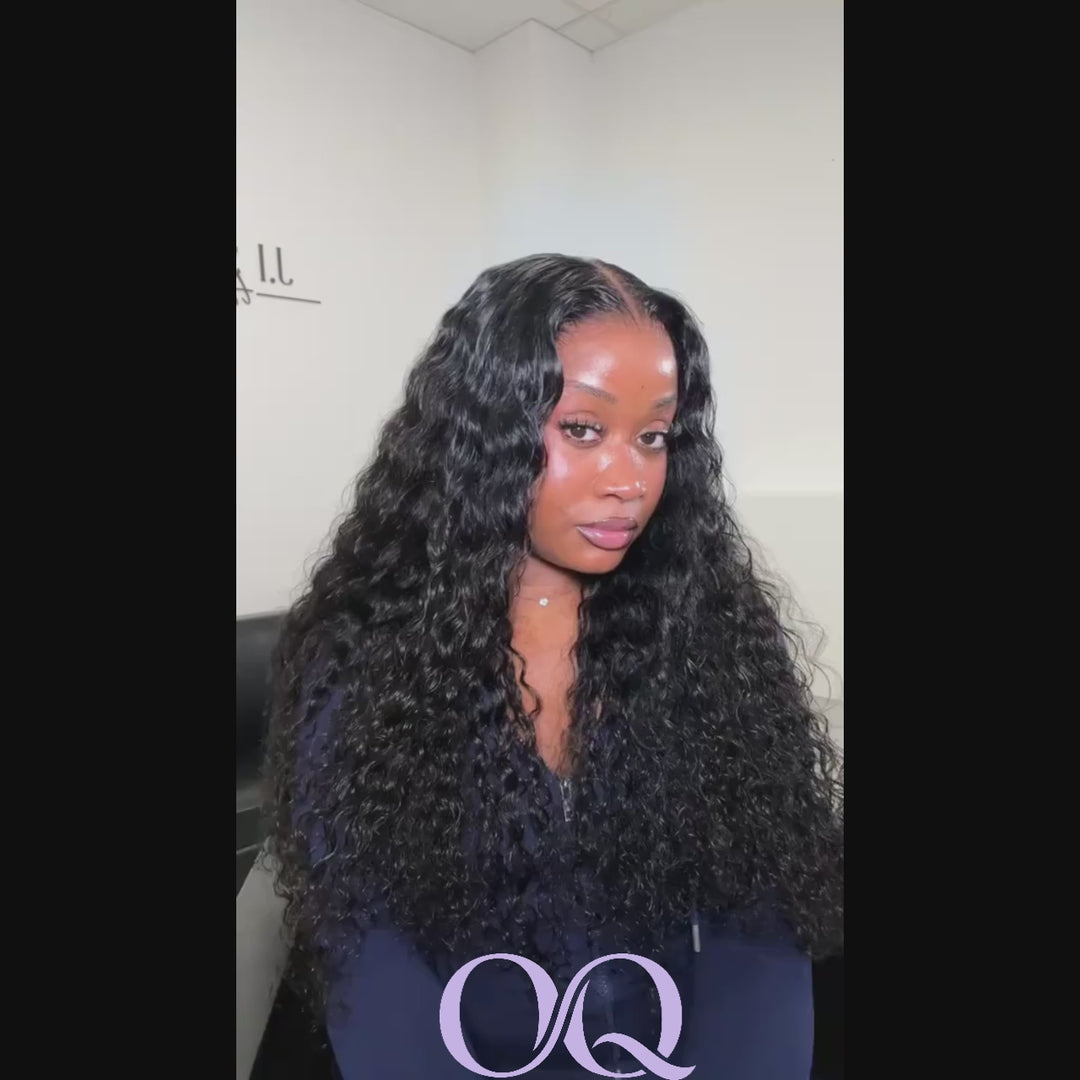Water Wave Wigs HD Lace Front Wigs Wet And Wavy Brazilian Human Virgin Hair Preplucked Natural Hairline