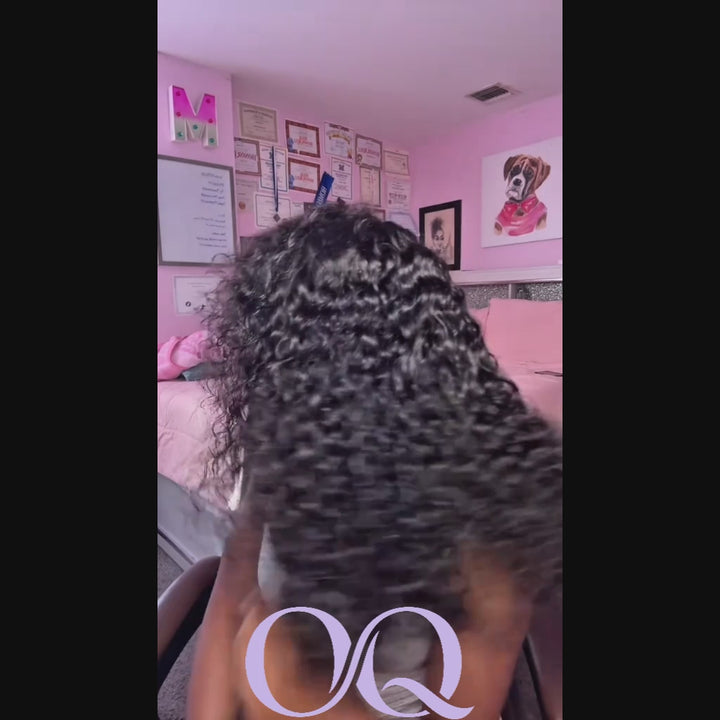 Pre-Plucked Water Wave Short Bob Wigs Pre-cut 13x6 HD Lace Frontal Wig 100% Human Hair Wear Go Wig