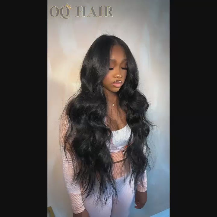 OQHAIR Body Wave Wear Go Glueless Wigs Pre Cut 4x6 HD Lace Human Hair Wigs With Baby Hair