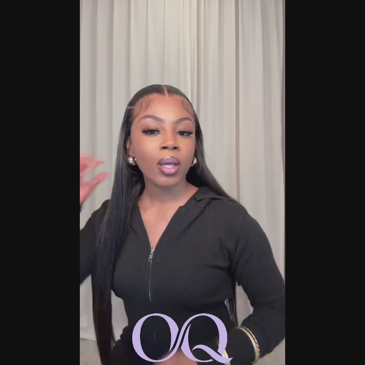 OQ HAIR Wear Go Wigs Undetectable 13x6 HD Lace Front Wigs With Elastic Drawstring Glueless Human Hair Wigs Natural Look Beginner Friendly For Women