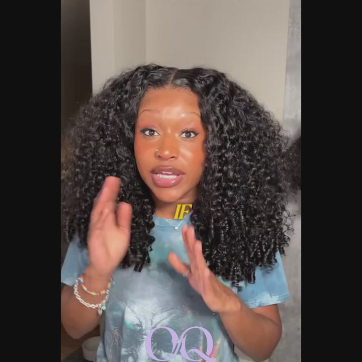 Burmese Curly Glueless Wig Bleached Knots 13x4 13x6 HD Lace Front Wear Go Wig With Flexible Fit Drawstring