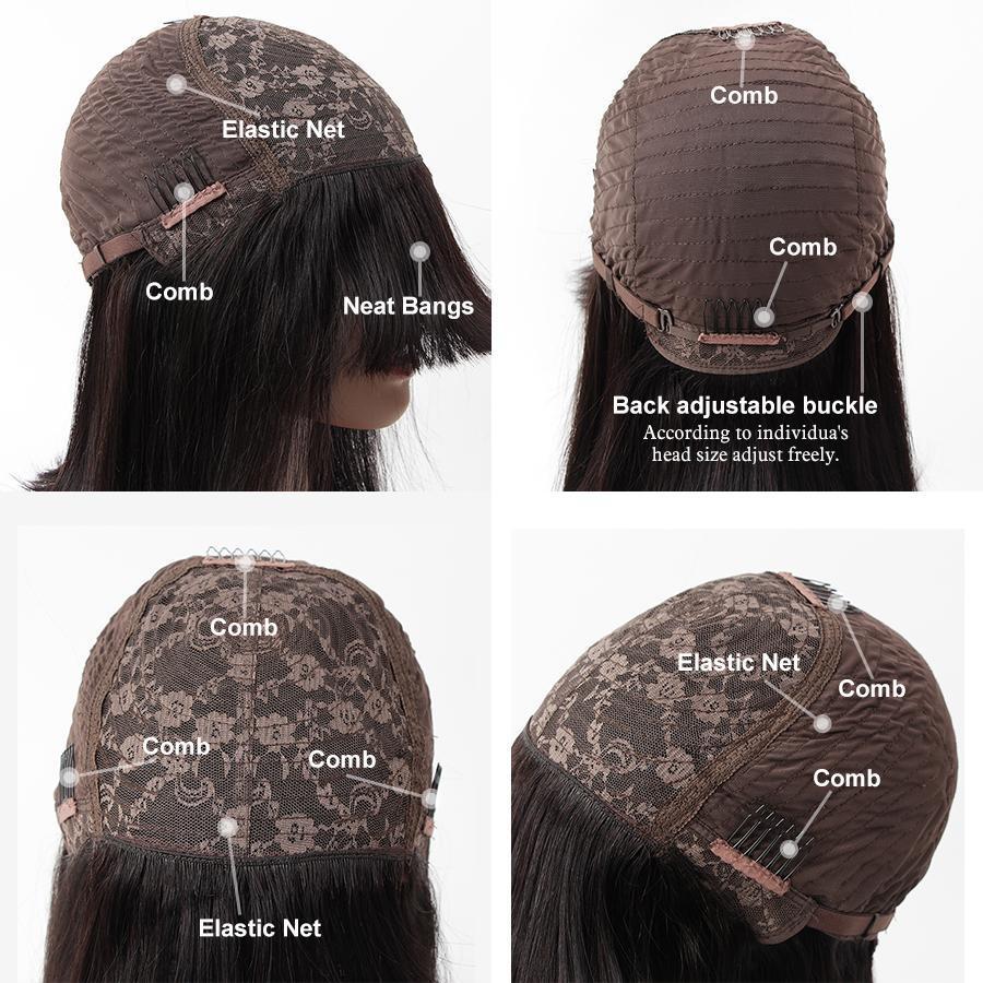 Hairu様ご購入専用ページ Body Wave Human Hair Wig With Bangs Natural Look | OQ HAIR