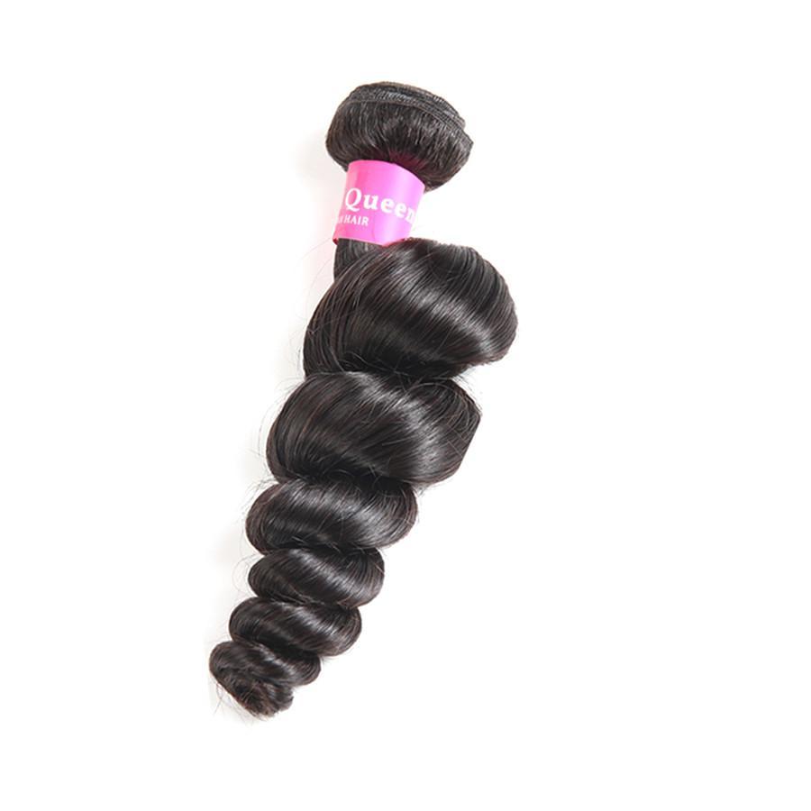 Loose Wave 3 Bundles with 4*4 Lace Closure Human Virgin Hair -OQHAIR - ORIGINAL QUEEN HAIR
