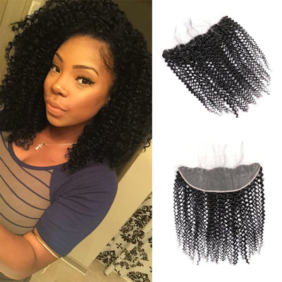 Kinky Curly 13x4 Lace Frontal Human Virgin Hair Skin Melt -OQHAIR - ORIGINAL QUEEN HAIR