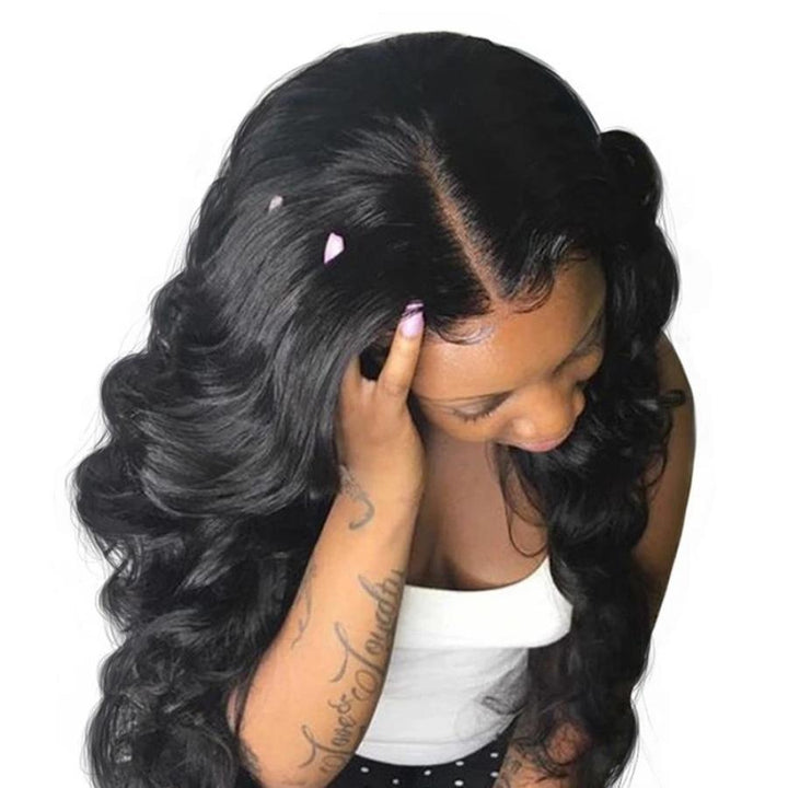 9A Loose Wave Human Hair 3 Bundles with 13*4 Lace Frontal Natural Black -OQHAIR - ORIGINAL QUEEN HAIR