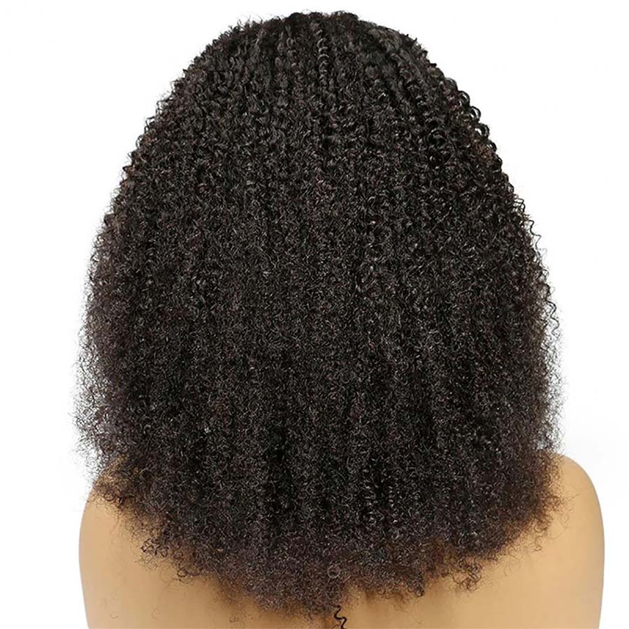 【美品】offen pointed-CURLS / BLACK 41 Curly Wig Deep Wave 4*4 Lace Closure Wigs Bleached Hair