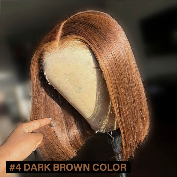 Bob Lace Front Wigs Color Human Hair Wigs 13x4 Wigs
