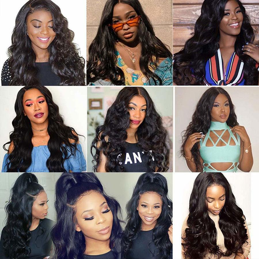 Body Wave 13x4 Lace Frontal Human Virgin Hair 