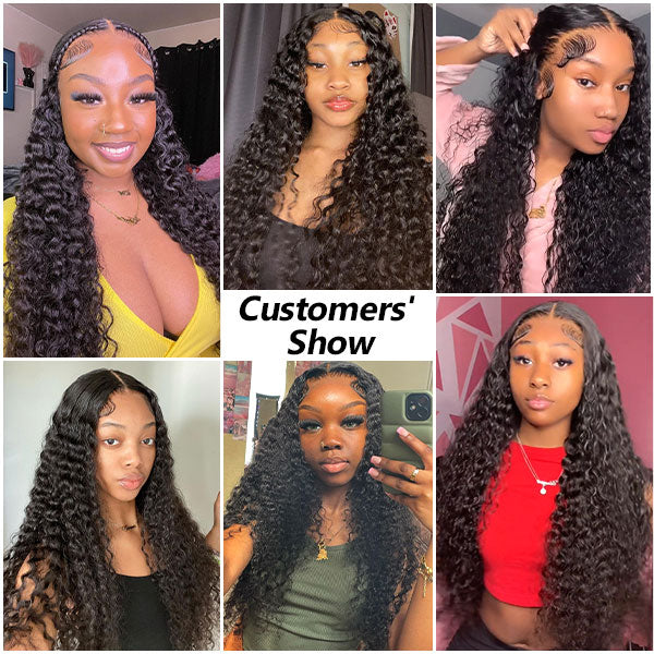OQHAIR HD Lace Front Wigs Water Wave Wigs Human Hair Preplucked 13x4 13x6 Lace Front Wigs