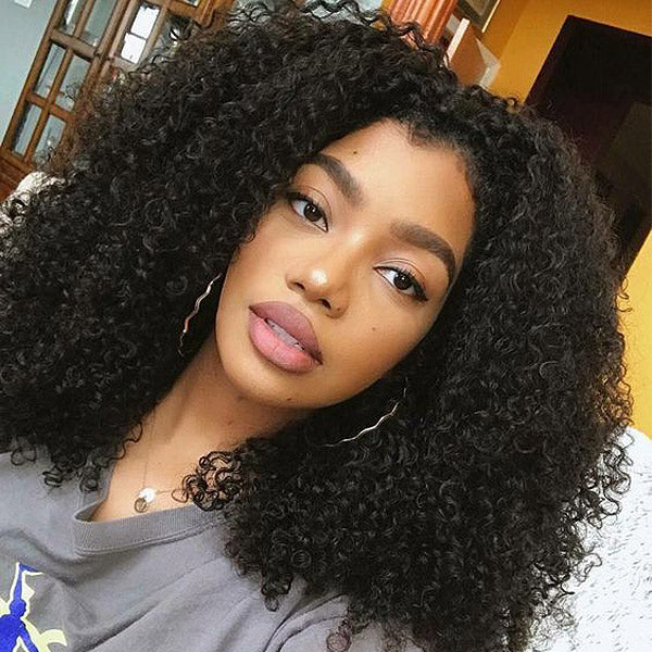 OQHAIR Afro Curly Hair Wear Go Wigs 4x6 HD Lace Pre Cut Swiss Lace Closure Wigs