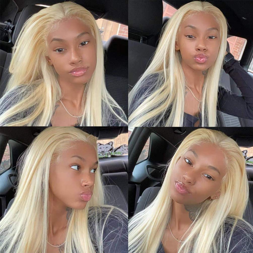 Straight 613 Blonde Color Bundles with 4x4 Lace Closure Human Virgin Hair -OQHAIR