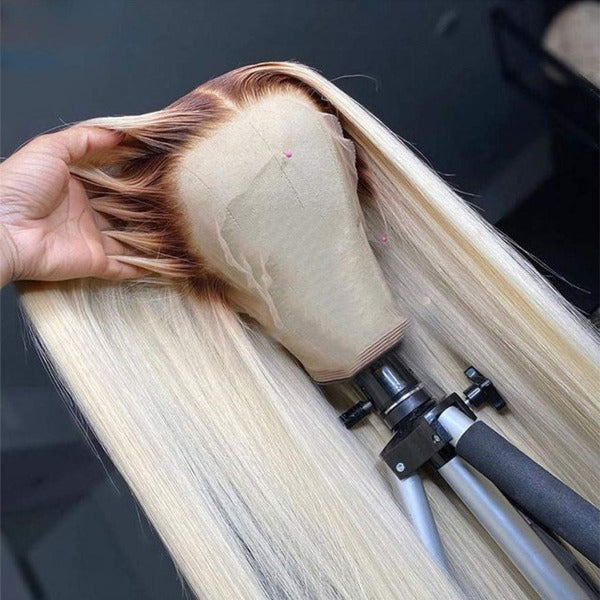 Blonde Ombre #4/613 Colored Human Hair Lace Front Wigs - ORIGINAL QUEEN HAIR