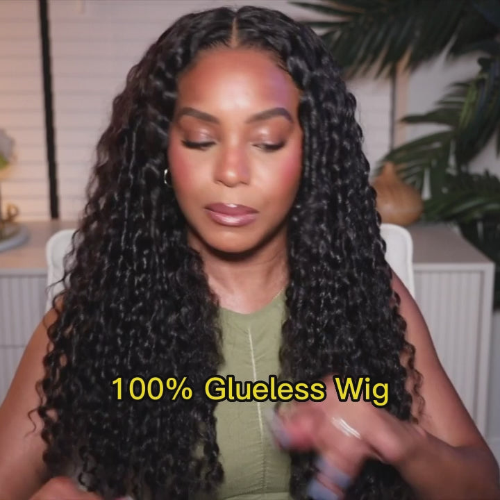 Deep Wave Hair Wear Go Glueless Wigs 4x6 Pre Cut Lace Closure Wig