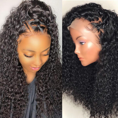 OQHAIR Healthy Full Lace Wigs 150% Density Kinky Curly Virgin Human Hair HD Transparent Lace Wigs - ORIGINAL QUEEN HAIR