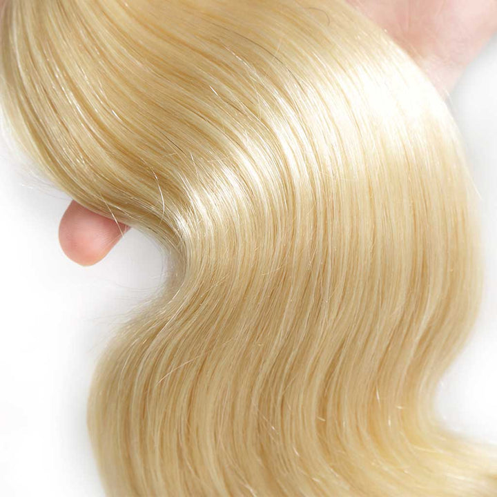 613 Bundles Body Wave Human Virgin Hair No Split & Full End Blonde Color Hair Bundles -OQHAIR