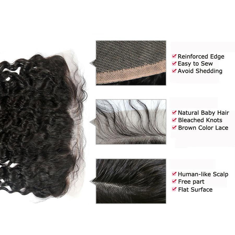Deep Wave 13x4 Lace Frontal Human Virgin Hair -OQHAIR - ORIGINAL QUEEN HAIR