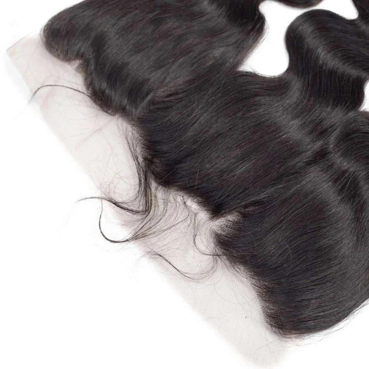 9A Body Wave Human Hair 3 Bundles with 13*4 Lace Frontal Natural Black -OQHAIR - ORIGINAL QUEEN HAIR