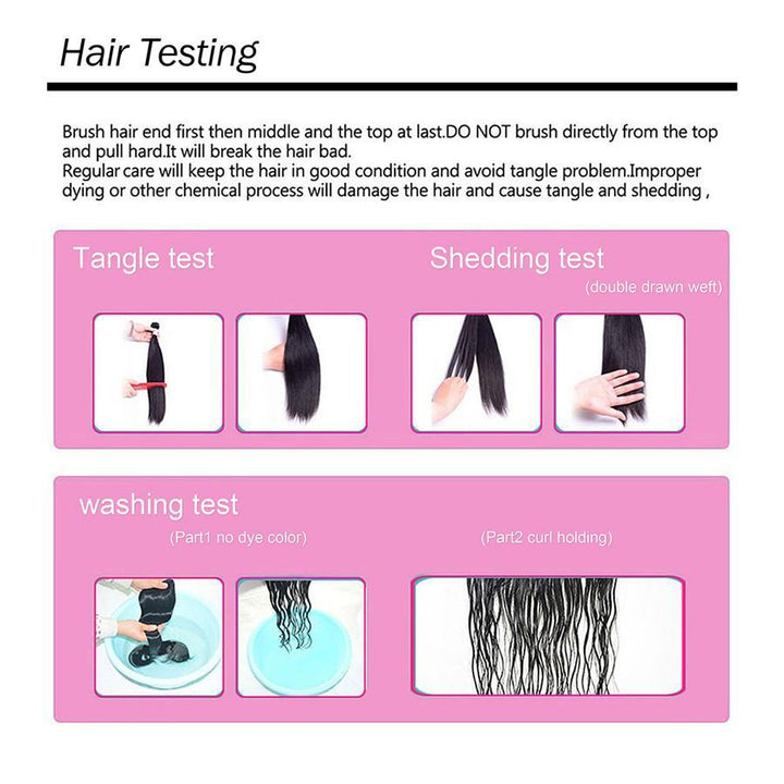 4 Bundles Straight Human Virgin Hair Natural Black -OQHAIR - ORIGINAL QUEEN HAIR