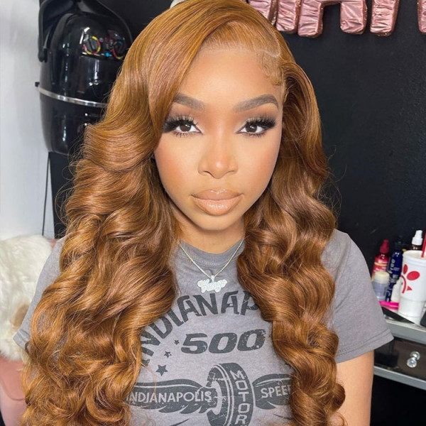 Brown Wig Colored 13x4 Lace Front Wigs Brazilian Human Hair