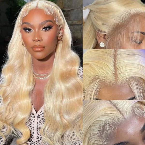 blonde wedding wig