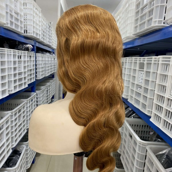 Brown Color Autumn Vibe Body Wave Brazilian Human Hair 13x4 4x4