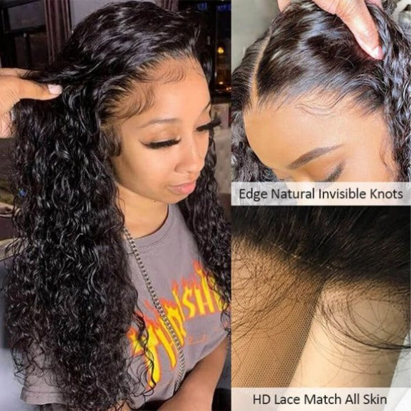 Water Wave Wigs HD Lace Front Wigs Wet And Wavy Hair