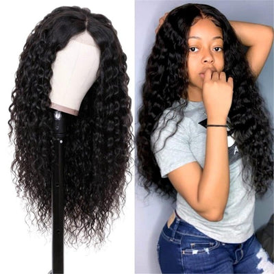 Malaysian 150%/180%/250% Density Water Wave Virgin Human Hair Lace Front Wigs -OQHAIR