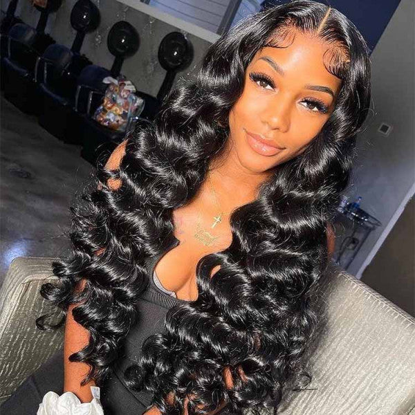 Wow! Look At This! Who Want To Slayyyy? Breathable Lace Virgin Human Hair  13x6 Lace Front Wigs Pre Plucked (w958)