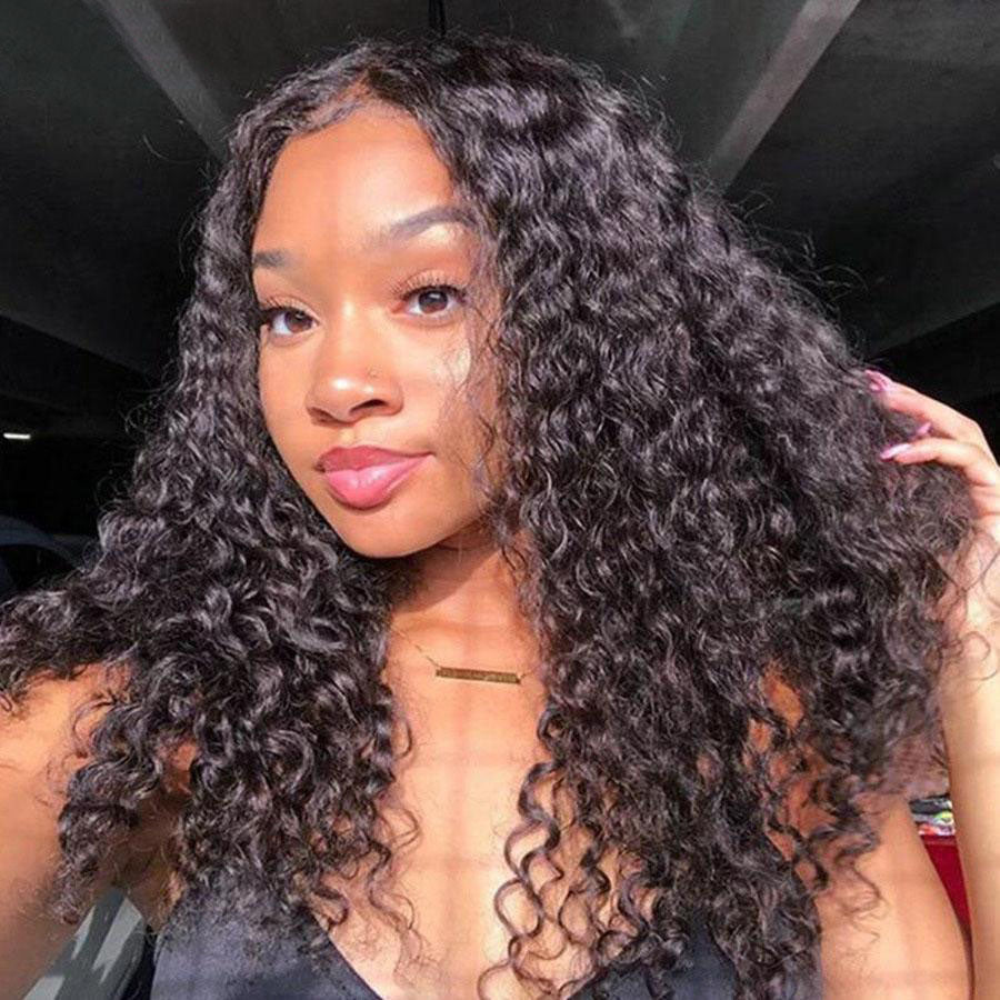 Water Wave Human Virgin Hair Lace Part Wigss | OQHAIR