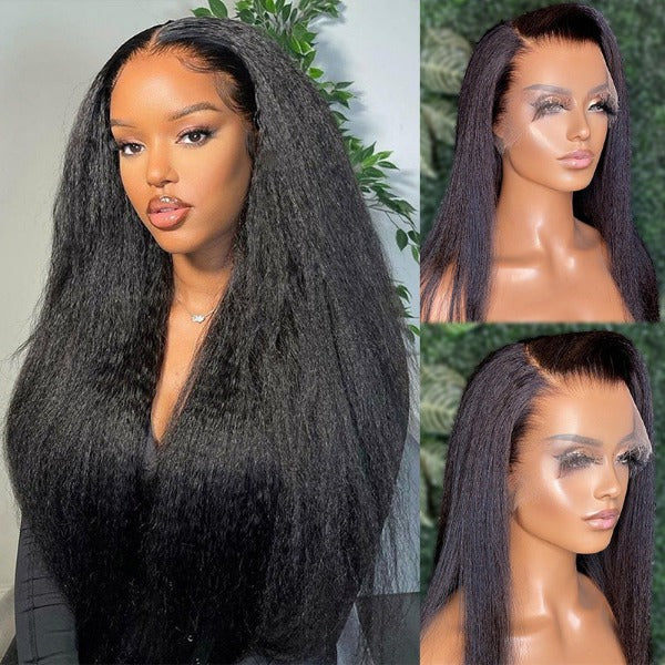 lace front kinky blow out wig